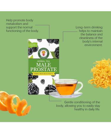 Men's Prostate Health Tea helps men maintain healthy prostate and urinary system nutrition and relieves prostate symptoms. 5g*20bags - Buy Online on GoSupps.com