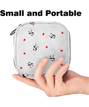 Cute Bear & Deer Heart Ladies Storage Bag - Portable Menstrual Cup & Pad Pouch with Zipper for Teenagers & Women - Buy Online on GoSupps.com
