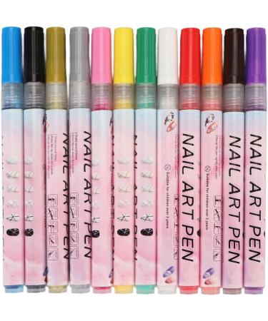 3D Nail Polish Pens 12 Pieces Nail Art Pens in Bright Colors for Parties - Buy Online on GoSupps.com