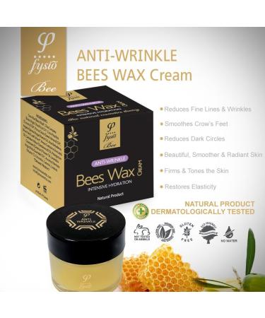 Fysio Bio Anti-Wrinkle Face Moisturizer | Anti Dark Circles Eye Cream Anti Aging | Made with Organic Beeswax Olive Oil and Essential Oils | Reduces Fine Lines | Treats Acne | 50ml - Buy Online on GoSupps.com