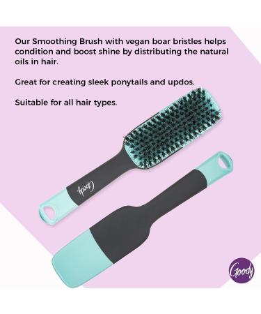 Goody x Total Texture Smoothing Brush - Vegan Boar Bristles for Natural & Textured Hair - Non-Slip Grip - Buy Online on GoSupps.com