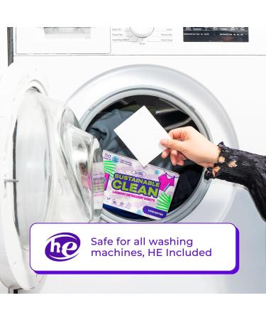 Eco-Friendly Laundry Detergent Sheets - 50 Sheets Up to 100 Loads Liquidless & Sustainable Ocean Breeze - Made in Sweden - Buy Online on GoSupps.com
