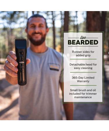 Buy Live Bearded MT-1 Rechargeable Beard Trimmer for Men | Ceramic Blade 28 Lengths Whisper Quiet International Shipping Available - Buy Online on GoSupps.com