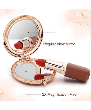 Chunful 6-Piece Rose Gold Bridesmaid Gift Set - Scrunchies & Compact Mirrors - Bridal Shower Favors - Buy Online on GoSupps.com