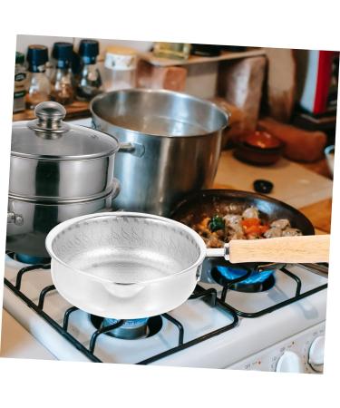 Zerodeko Stainless Steel Pot Griddle Egg Pan Frying Pan Kitchen Egg Cooker Fry Pan for Eggs Kitchen Pan Honeycomb Skillet Household Skillet Wood Non Stick Cooking Utensils - Buy Online on GoSupps.com