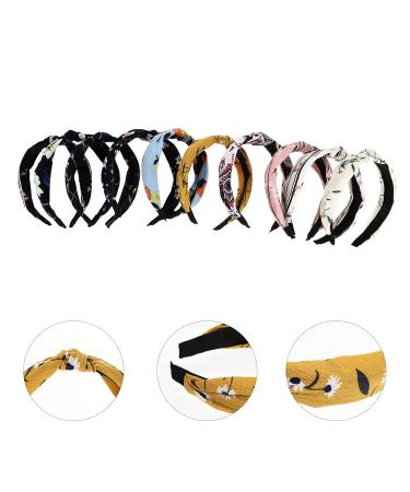 Solustre 10 Pack Floral Hair Bands for Toddlers & Women - Fabric Knot Headbands Trendy Accessories - Buy Online on GoSupps.com
