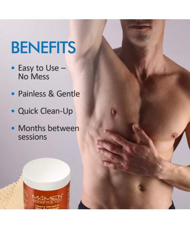 MOOM Organic Body Hair Removal for Men - Natural Sugar Wax with Aloe Vera & Chamomile - Buy Online on GoSupps.com