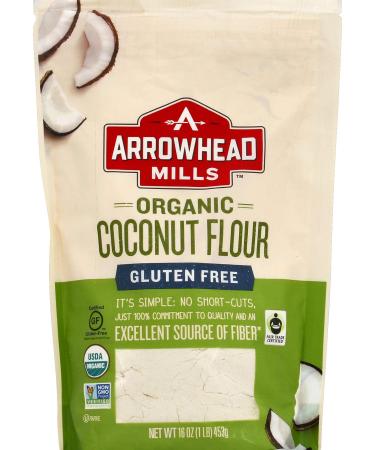Arrowhead Mills Organic Coconut Flour, Gluten Free, 16 Ounce Bag Gluten-Free Coconut