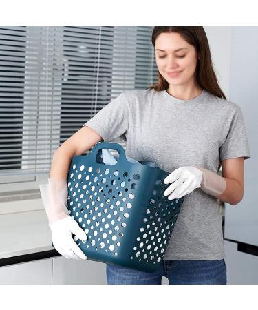 KKRAUS Reusable 3 Pairs Dishwashing Cleaning Gloves Kitchen Dish Washing Gloves Rubber Gloves for Laundry Housework Bathroom (Color : White Size : Medium) Medium White - Buy Online on GoSupps.com