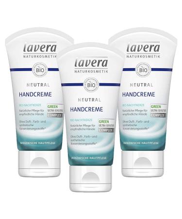 Lavera Hand Cream Neutral Organic Evening Primrose & Organic Shea Butter 3 Pack (3 x 50ml)