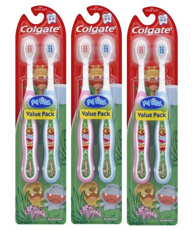Colgate My First Baby and Toddler Toothbrush, Extra Soft (6 Count)