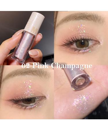 Bekoeen 5 PCS Liquid Glitter Eyeshadow Set - Korean Makeup for Bling Pigmented Eyes | Long Lasting, Quick Drying Formula with Loose Glitter Glue - Buy Online on GoSupps.com