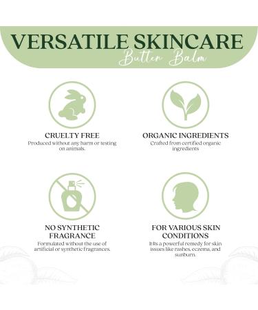 Organic Tallow & Avocado Butter Balm - 2 oz | Herb-Infused Moisturizer with Vitamins A K D E & Essential Oils | Eczema Relief for Face & Body - Buy Online on GoSupps.com