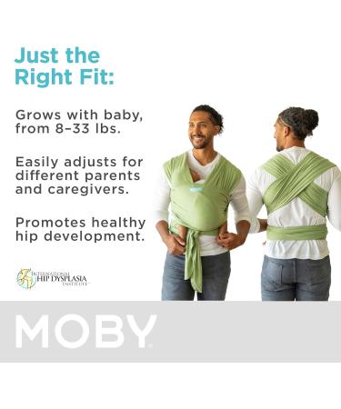 Moby Wrap Baby Carrier | Element: Best Baby Wrap for Newborns & Infants | #1 Baby Gift for Mom & Dad | Keeps Baby Safe & Secure | Adjustable for All Body Types | Kiwi - Buy Online on GoSupps.com