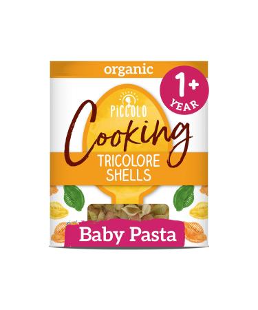 Piccolo Organic - 1 Year+ - Baby Pasta Tricolore Shells 400g - Stage 4 Baby Food Cooking