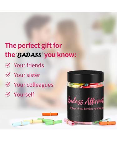 53 Badass Affirmations for Women - Positive Affirmation Jar & Self Care Kit | Inspirational Gifts & Daily Affirmations Journal - Buy Online on GoSupps.com