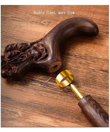 Solid WoodeWalking Cane Wood Canes WoodeCrutches WoodeWalking Stick Cane Wood Carved Mobility Walker Aid Old Elderly People for Elderly Sen Run forward - Buy Online on GoSupps.com