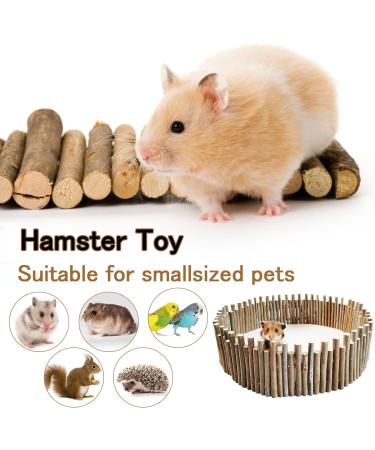 Longzhuo Hamster Wood Fence & Toys Natural Hiding Places Molar Exercises & Fun Bridges for Small Animals (50 cm) - Buy Online on GoSupps.com