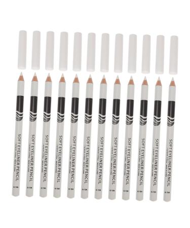 Lot de 12 Crayons Eyeliner Blancs tanches Multifonctions Taille Standard pour Maquillage des Yeux et Contour des L vres Usage Professionnel et Quotidien Stylo Cosm tique