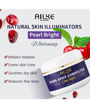AILKE BOOST LUSTER AILKE Dark Spot Corrector Pearl Bright Cream lightening skin reduces freckles melanin hyperpigmentation even skin tone 100 ml pack of 1 1 copy - Buy Online on GoSupps.com