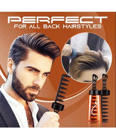 2-in-1 Hair Wax Gel with Comb Men s Long Lasting Grooming Hairspray Flexible Hold Lightweight Hair Styling Gel Moisturizing Best Hair Styling Cream Strong Hold Power Retro Hair Oil for Hair Styling (2Pcs) - Buy Online on GoSupps.com