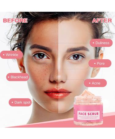 Face Scrub with Retinol and Vitamin E - Exfoliating Face Wash Scrub Face Exfoliator Face Scrub for Women Gentle Facial Scrub Cleanser for Peeling Brightening Blackheads & Acne Hydrating Skin - Buy Online on GoSupps.com