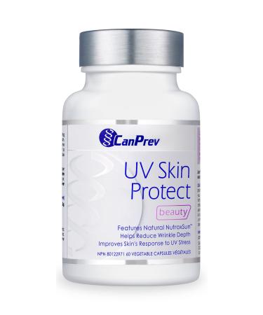 CanPrev - UV Skin Protect Beauty 60 Capsules - NutroxSun Helps Reduce Wrinkle Depth and Increase Skin Elasticity and Provides Antioxidants