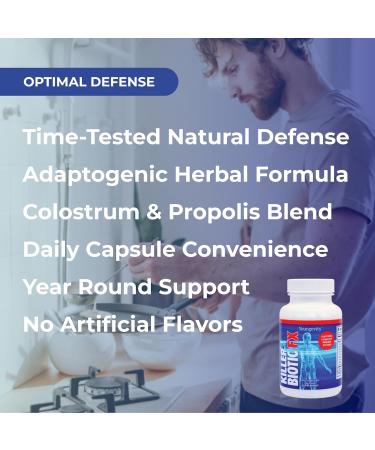 Youngevity Killer Biotic FX - Immune System Support | Sourced from Bee Propolis Mushrooms & Colostrum | Natural Immunity Support | 60 Capsules Pack of 1 - Buy Online on GoSupps.com