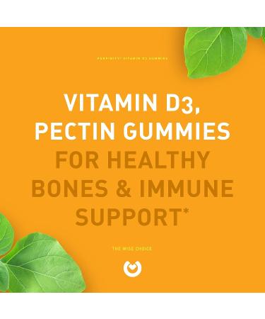 PUREFINITY Vitamin D3 5000iu Mango Gummies - Bone Health & Immune Support Supplement for Adults, Teens & Kids - Buy Online on GoSupps.com