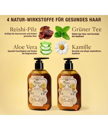 Shampooing Herbal avec ginseng ginseng gingembre et licorice anti-chute soin du cuir chevelu et r parateur de cheveux pour homme et femme extraits naturels 300 ml - Buy Online on GoSupps.com