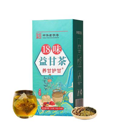 18 Flavors of Liver Protection Tea Daily Liver Nourishing Tea Chinese Nourishing Liver Tea Liver Clearing Tea for All People (1Box(30Bag))