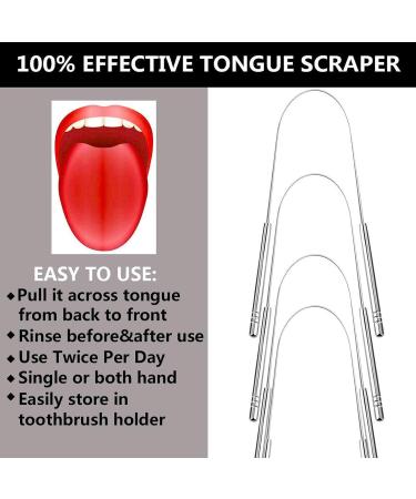 Buy DIx793 Stainless Steel Tongue Cleaner Set | 2 Pieces - Improve Oral Hygiene | International Shipping Available - Buy Online on GoSupps.com