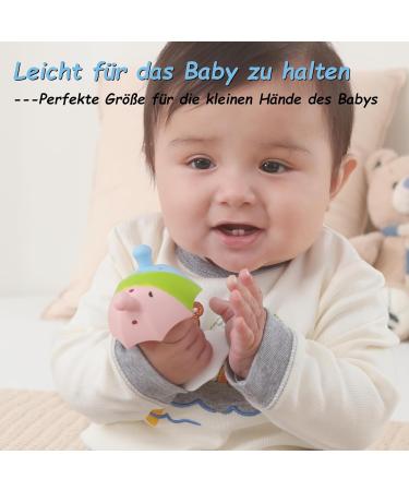 Buy BPA Free Multi-Colored Umbrella Bite Ring for Babies - Suction Foot Teething Toy for Boys & Girls - Buy Online on GoSupps.com