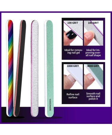 HNYYZL Gel Nail Polish Remover Kit - 10 Nail Clips Lint Free Wipes 100ml Remover Nail File Brush & Cuticle Pushers - Perfect Nail Care Tools for Salon & Home - Buy Online on GoSupps.com