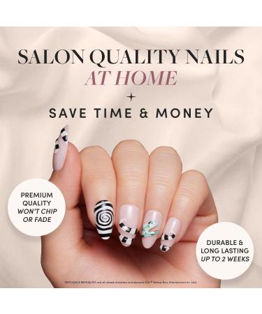 Beetlejuice x Glamnetic Press On Nails - Sandworm | Reusable 3D Short Almond False Nails | 30 Nail Kit with Glue | Salon Quality & 15 Sizes Available - Buy Online on GoSupps.com