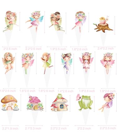 Fairy Cupcake Toppers 48Pcs Fairy First Birthday Party Decorations Fairy Garden Party Cupcake Picks Fairy Cake Decorations Fairy Baby Shower Decorations Supplies - Buy Online on GoSupps.com