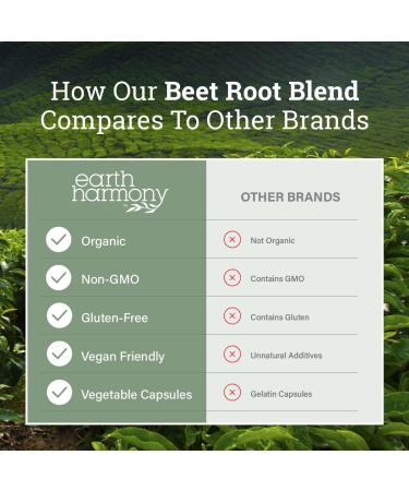 Earth Harmony Lymphatic Drainage Detox & Beet Root Powder Capsules - 2 Fl Oz & 120 Capsules - Buy Online on GoSupps.com