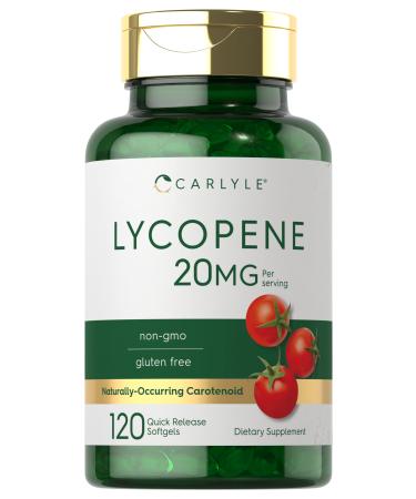 Carlyle Lycopene | 20mg | 120 Softgels | Non-GMO & Gluten Free Supplement - Buy Online on GoSupps.com