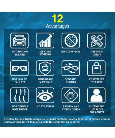 Hion Adult Anti-Motion Sickness Smart Glasses - Ultra-Light Portable Nausea Relief for Travel Carsickness Airsickness & Seasickness (A01-Pink - Buy Online on GoSupps.com