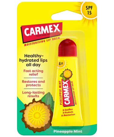 Carmex Moisturising Lip Balm Tube - Pineapple Mint 11.6ml