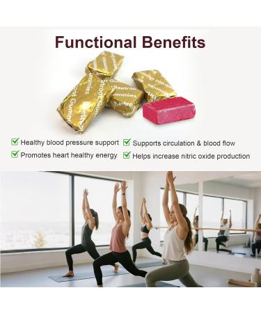 Ultraglee Beet Chews Beetsroot Heart Nitric Oxide Support Soft Beets Heart Chews Grape Seed Extract &Beet Root Powder Energy Supplement 60 (Pomegranate Berry Flavor) - Buy Online on GoSupps.com