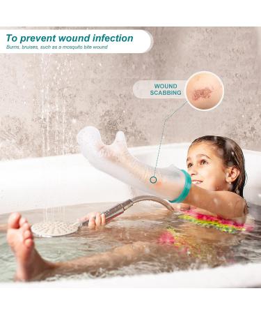 Waterproof Arm Cast Cover for Child - Protective Shower Sleeve for Injured Arm - Watertight Seal to Keep Wounds Dry - Soft & Comfortable - Reusable for Bath & Swimming - Buy Online on GoSupps.com