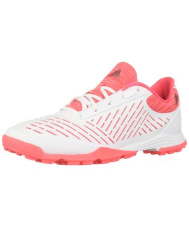 adidas Women's Adipure Sport 2 Golf Shoe 8.5 Ftwr White/Red Zest/Active Pink