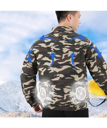 USB Cooling Jacket for Men - 4 Wind Speeds Easy to Clean XL Camouflage - Perfect for Outdoor Activities - Buy Online on GoSupps.com