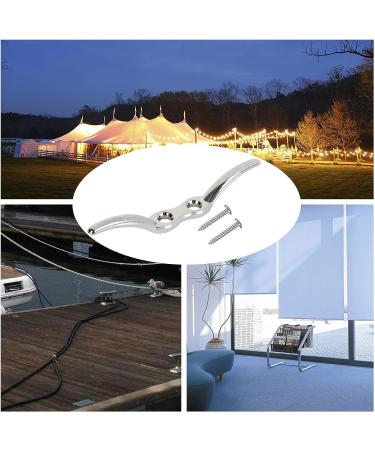 APACALI Metal Rope Cleats Boat Cleat Set - 2, 4, 6 Inch Sizes - Mounting Screws Included - Ideal for Boat Deck, Dock, or Home Decor - 8pcs - Buy Online on GoSupps.com