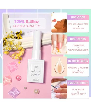 Perfect Summer Makron Jelly Gel Nail Polish Set - 12 Colors Transparent Soak Off Nail Gel for Manicure Salon 12ml - Buy Online on GoSupps.com