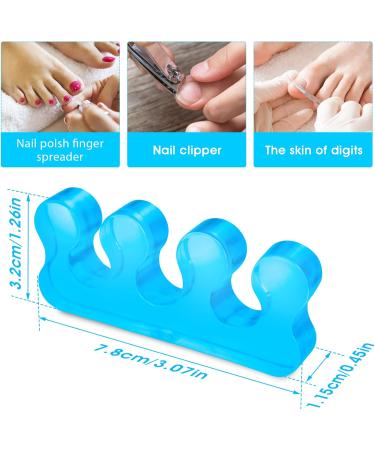 Buy Sibba Toe Separator for Nail Polish Silicone Foot Pain Relief for Overlapping/Hammer Toes Unisex (Blue) - Buy Online on GoSupps.com