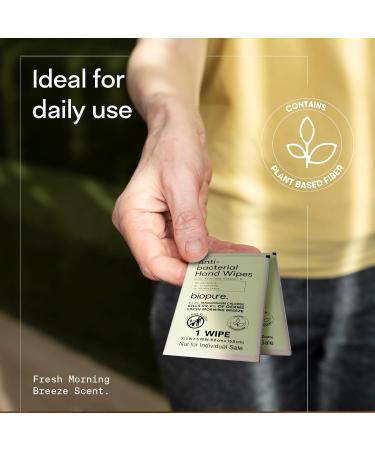 Individually Wrapped Antibacterial Hand Wipes | Fresh Morning Breeze with Aloe & Vitamin E | 16 Count | Kills 99.9% of Germs | Paraben & Sulfate Free - Buy Online on GoSupps.com