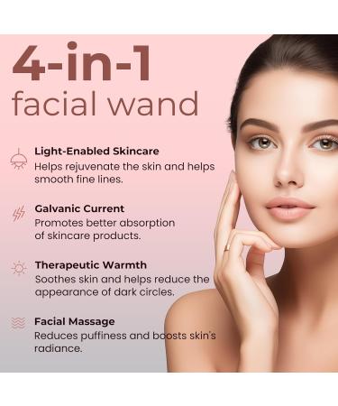 Buy Red Light Therapy Wand for Face & Neck - 7 in 1 LED Microcurrent Facial Device for Anti-Aging & Skincare - 7 Colors LED Light Massager - Buy Online on GoSupps.com