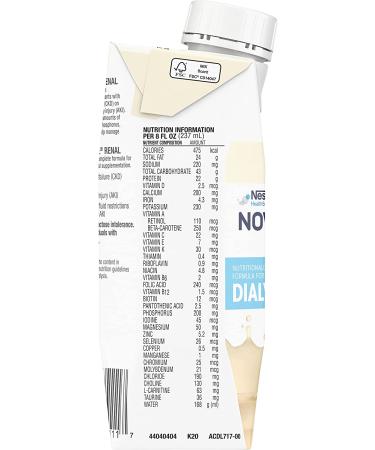 Buy Novasource Renal Vanilla 24 x 8 fl oz Carton - Essential Nutrition for Kidney Health - Buy Online on GoSupps.com